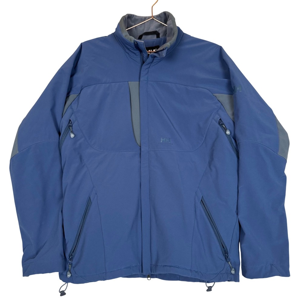Helly Hansen Softshell Jacket L 23x28 Perfect Balance Ski Hike Blue Gorpcore